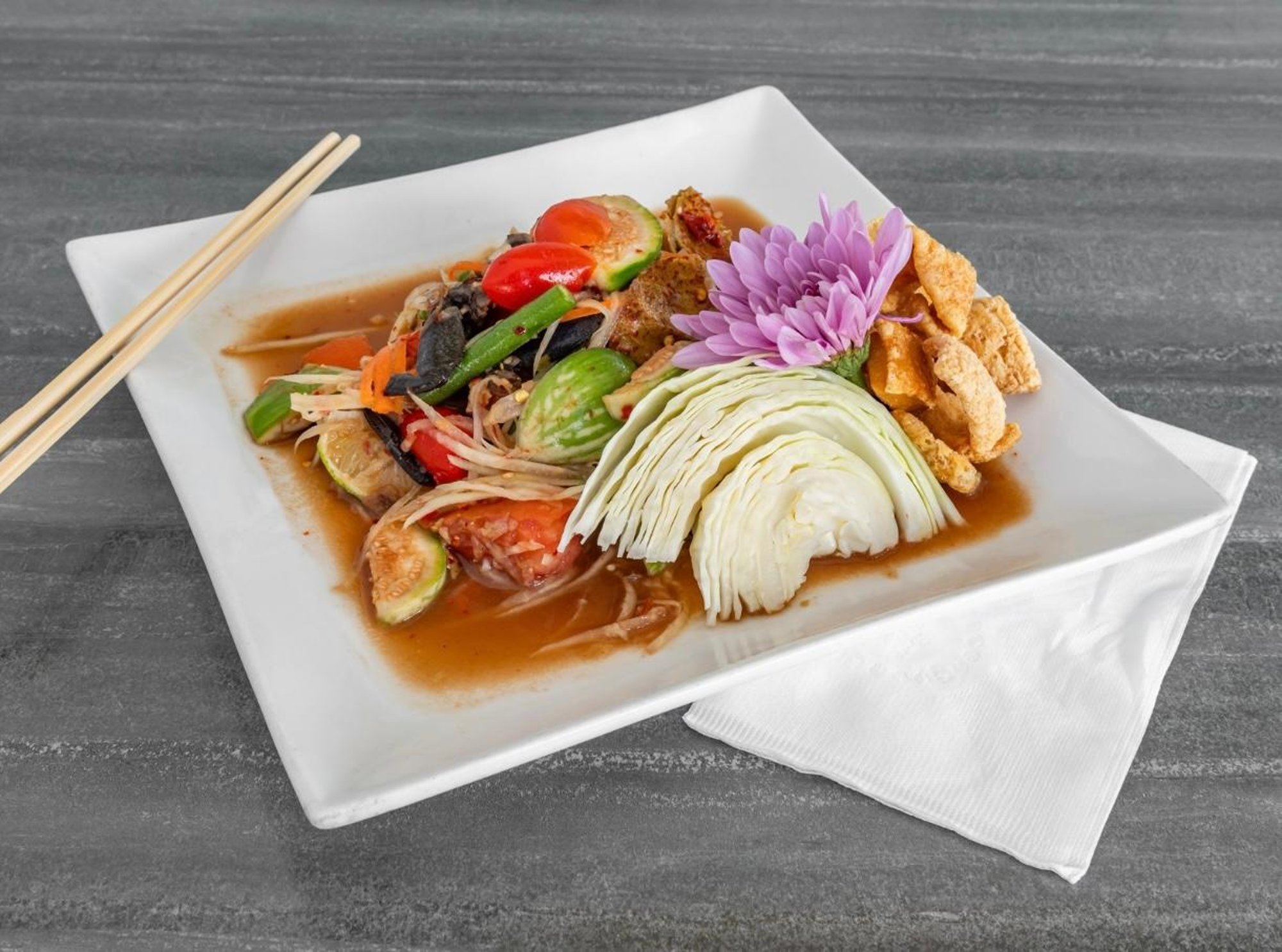 Som Tum Lao (Papaya Salad Lao Style)
