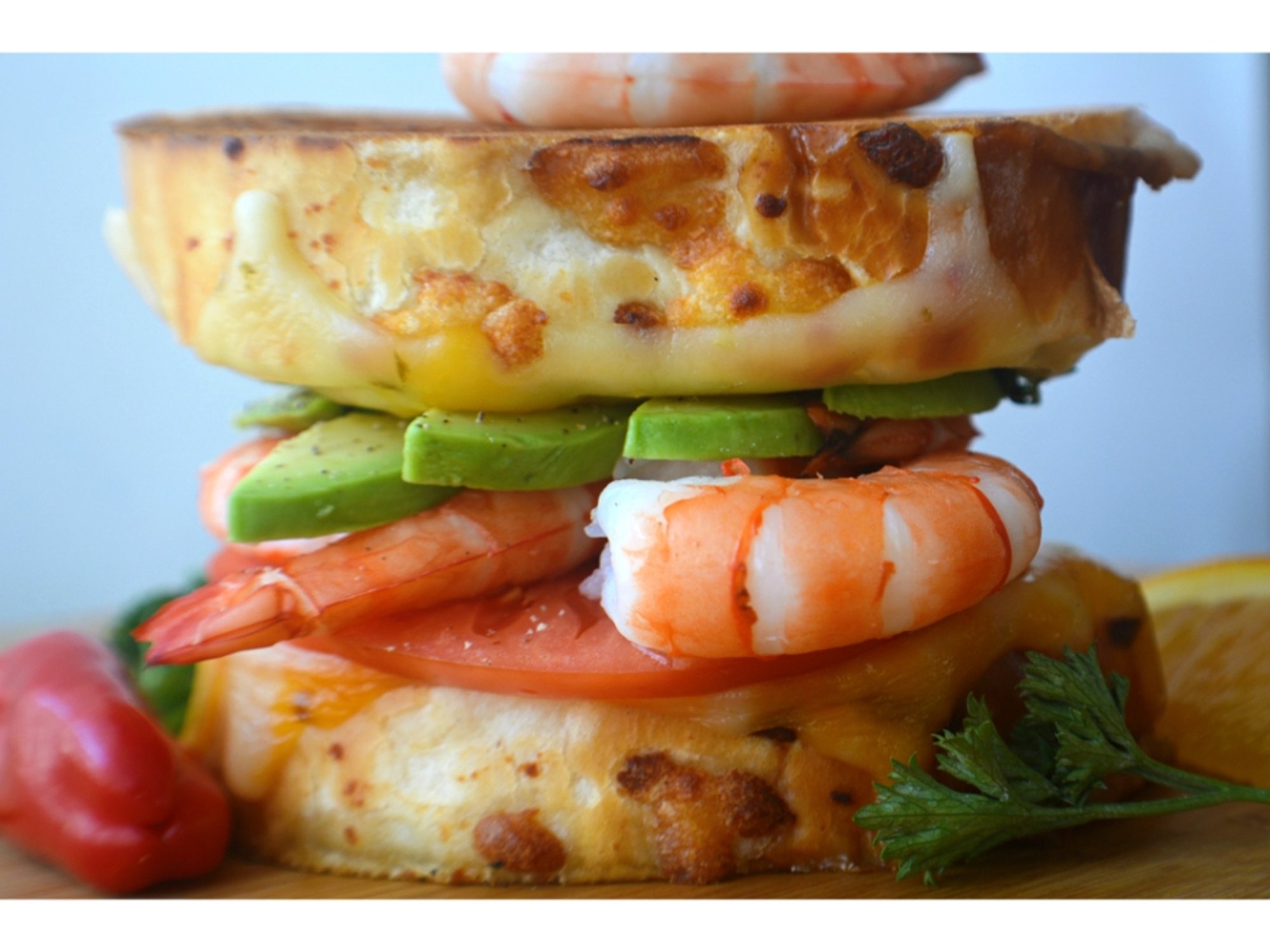 Shrimp Parmigiana Sandwich