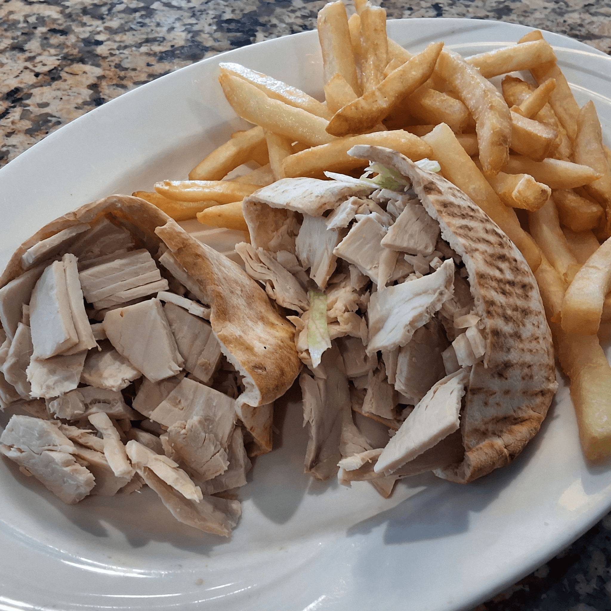 Fresh Breast of Turkey Pita Sandwich