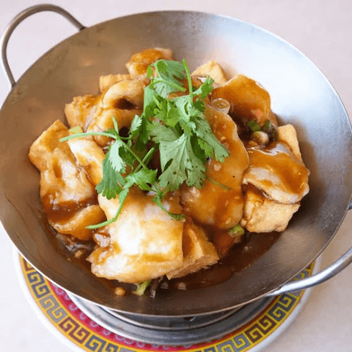 Fish Filet & Tofu in Mini Wok