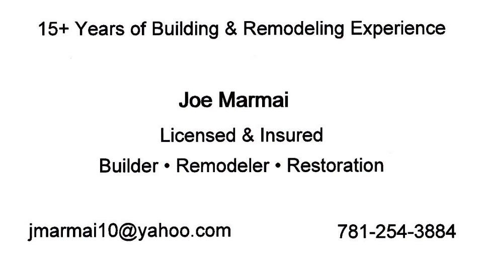 Joe Marmai Building, Remodeling & Restoration Image