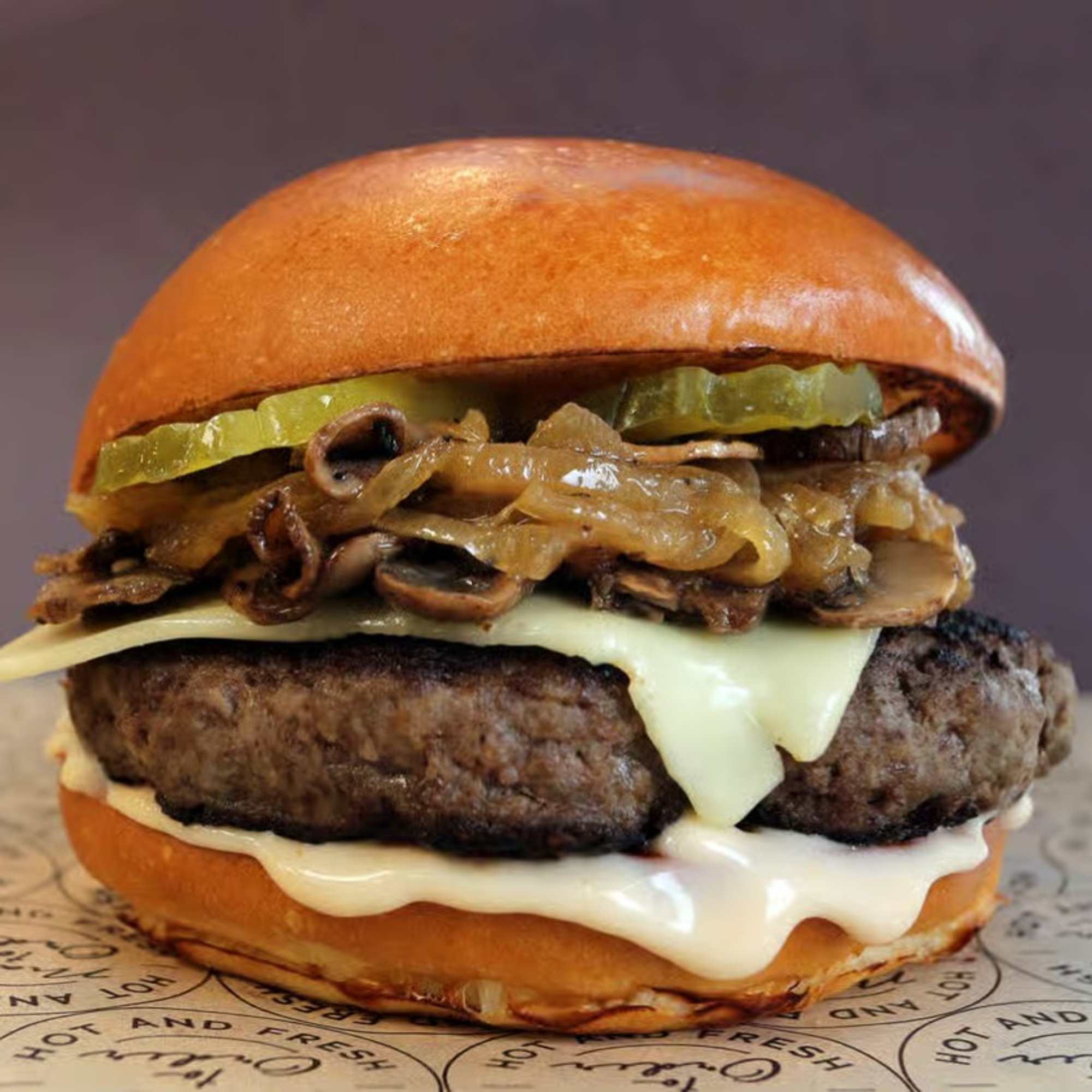 1 - Swiss Mushroom Burger