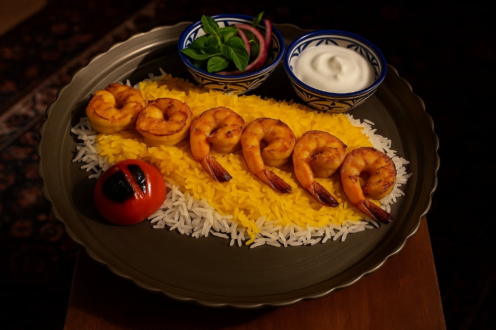 Shrimp Kabob (کباب میگو)