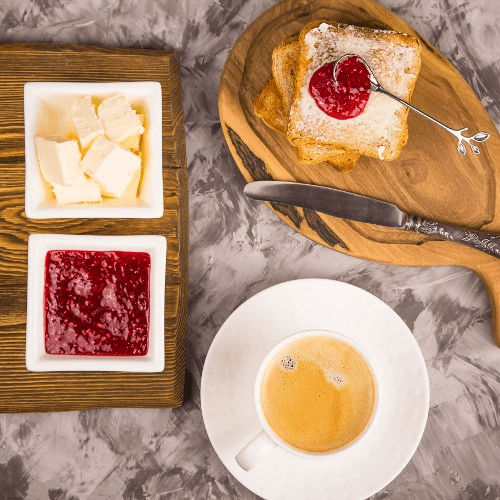 Toast with Butter and Jelly