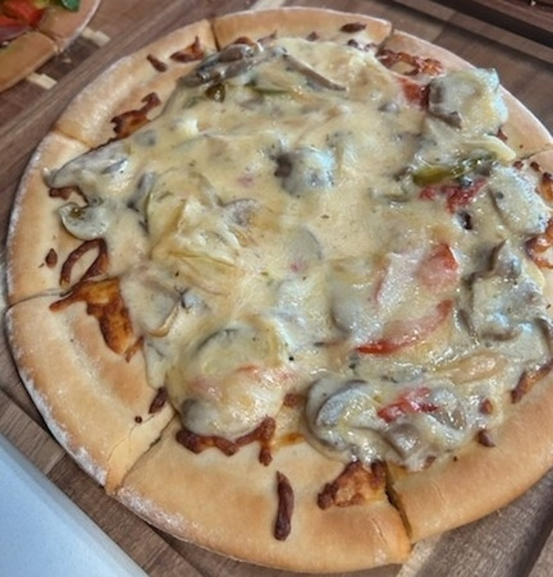Shrimp Alfredo Pizza