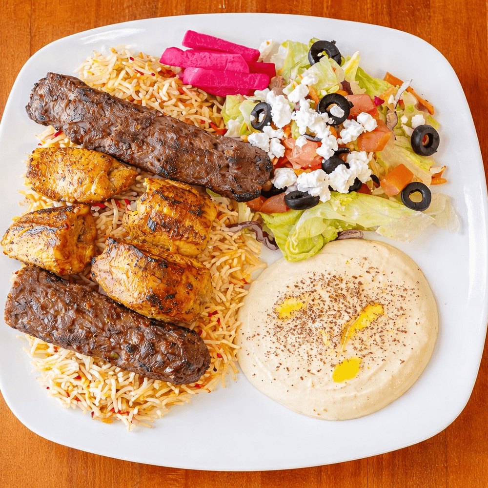 Mixed Grill Over Rice
