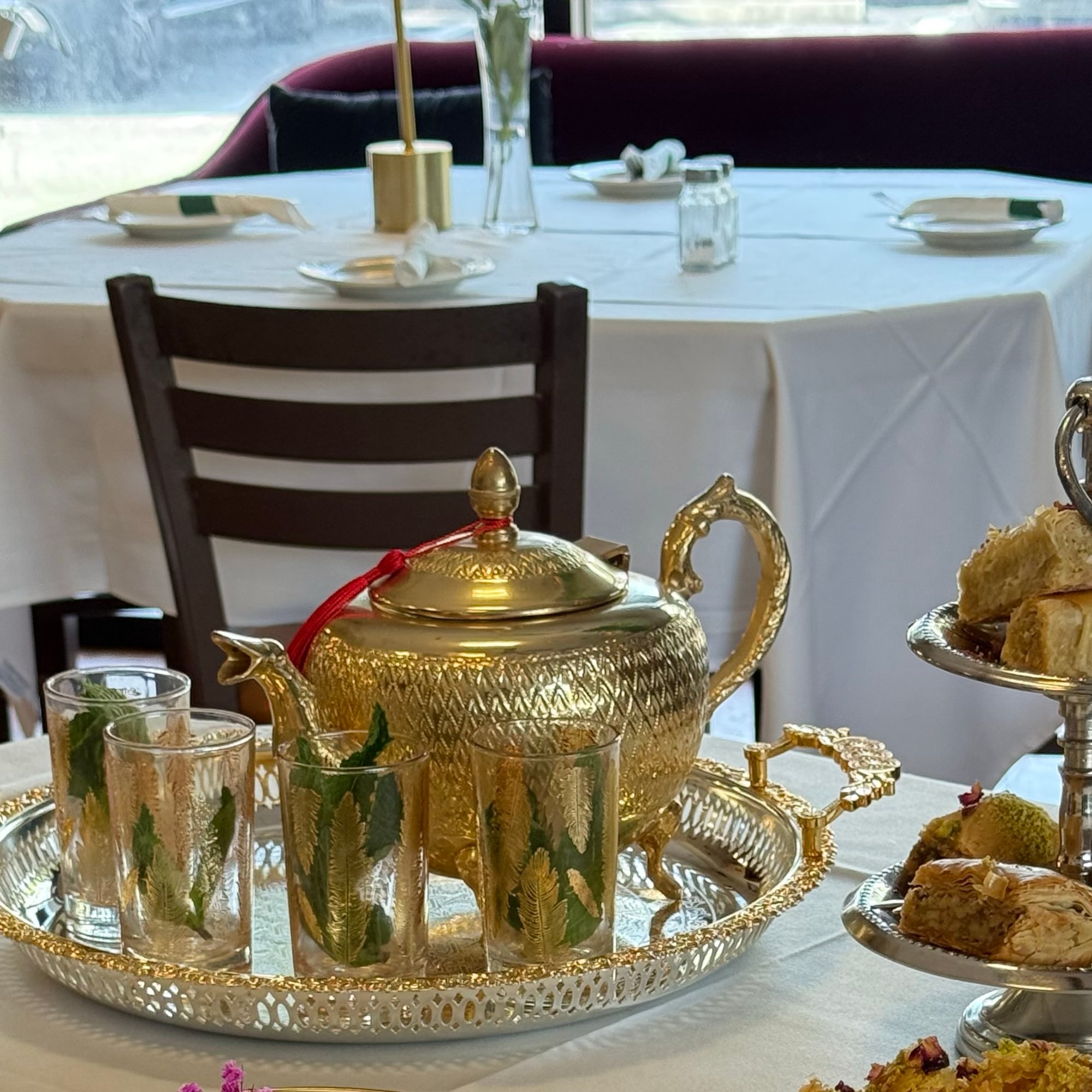 Pot of Moroccan Green Mint Tea