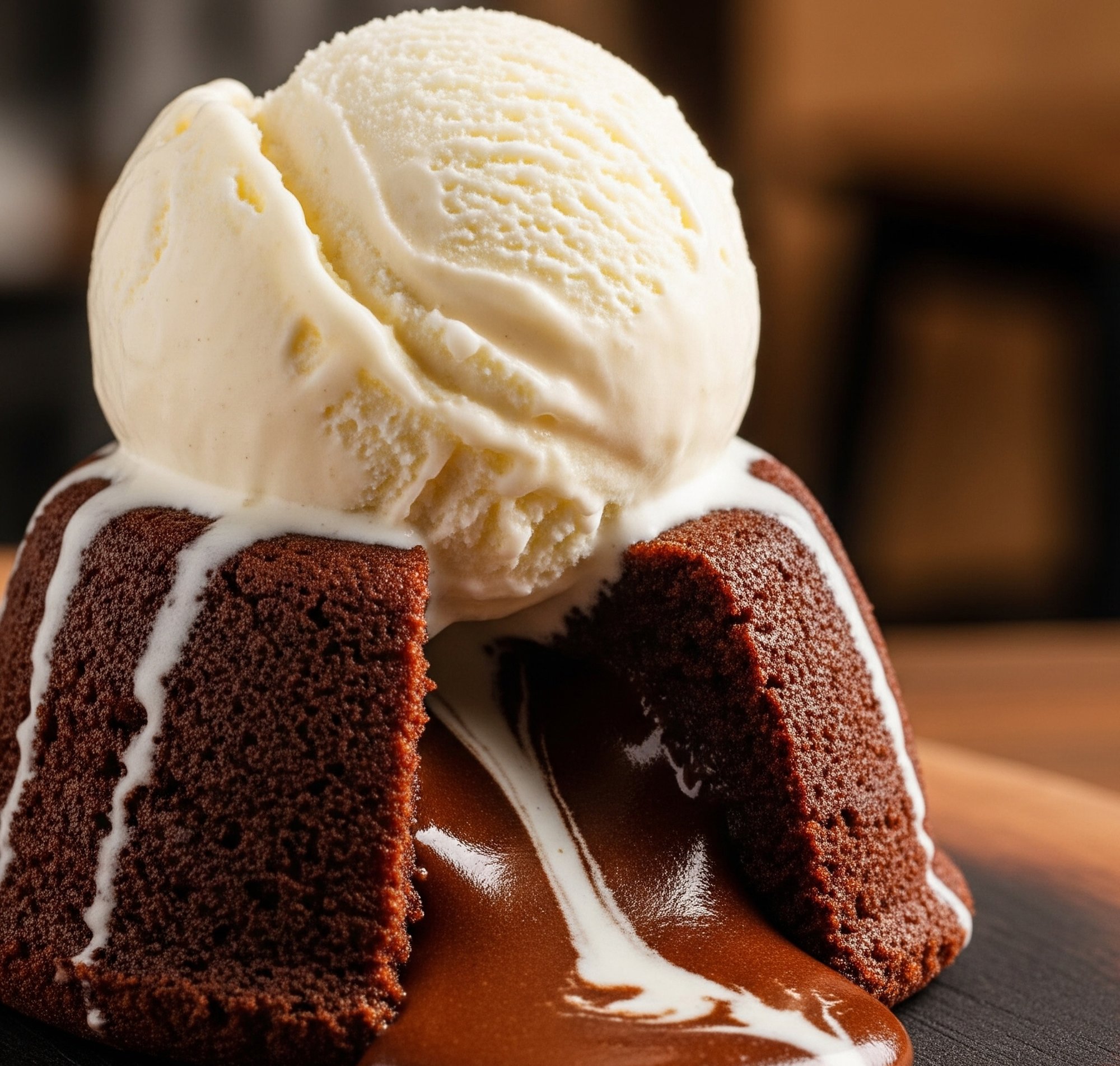 Chocolate Molten Cake Ice Cream
