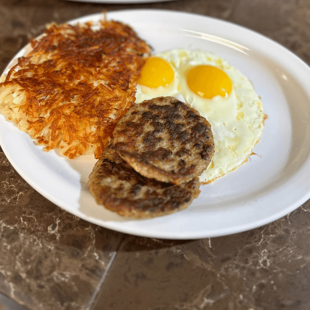 Eggs Breakfast with Bacon or Sausage