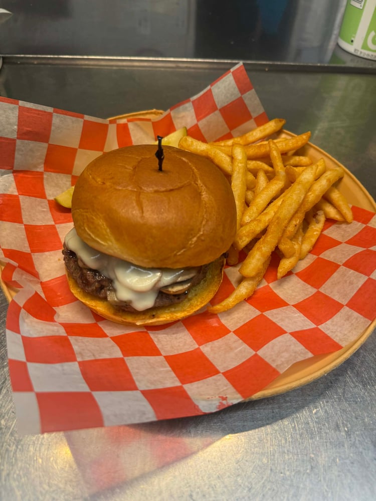 Mushroom Swiss Burger