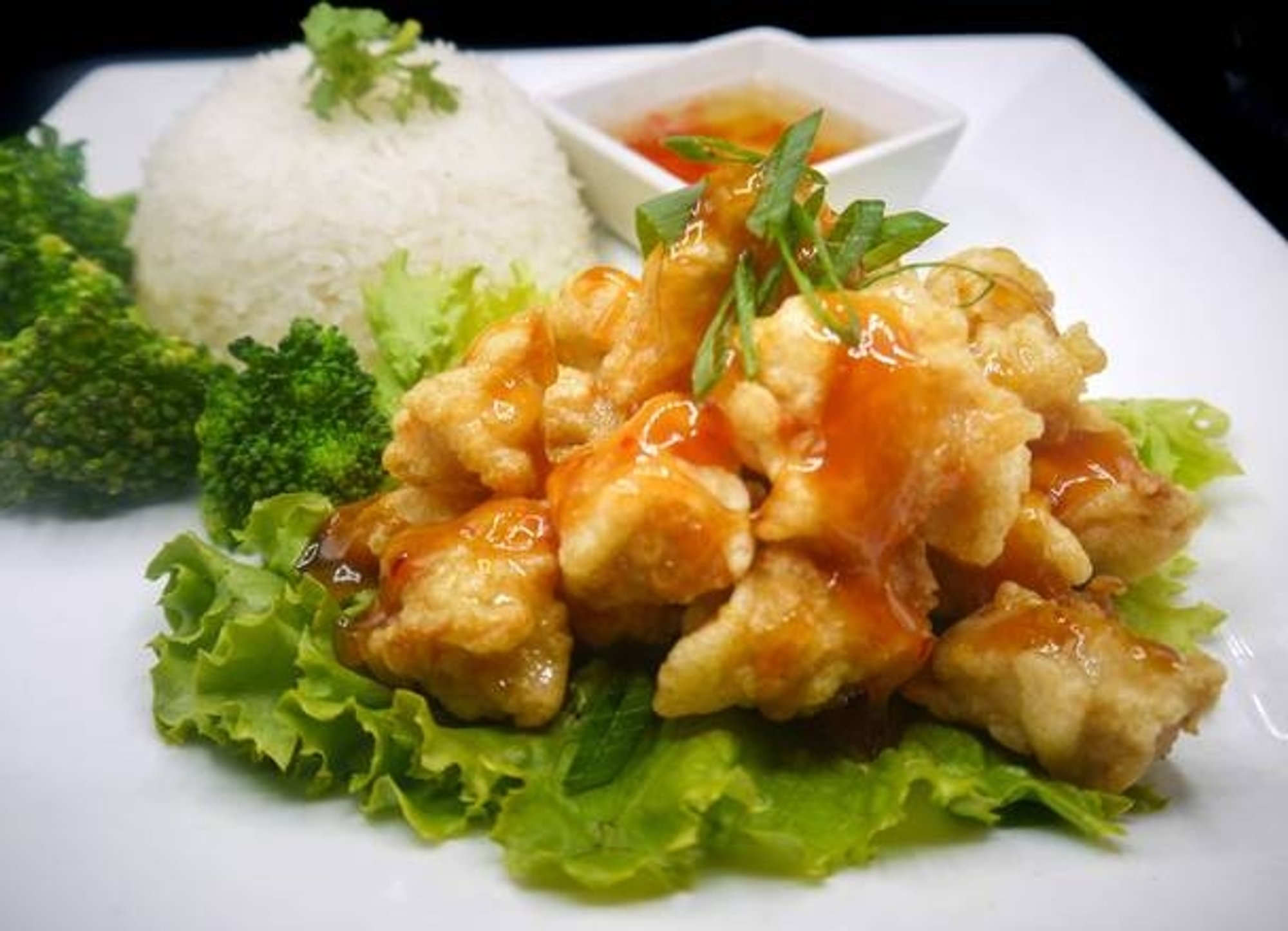 Orange Chicken Steamed Rice