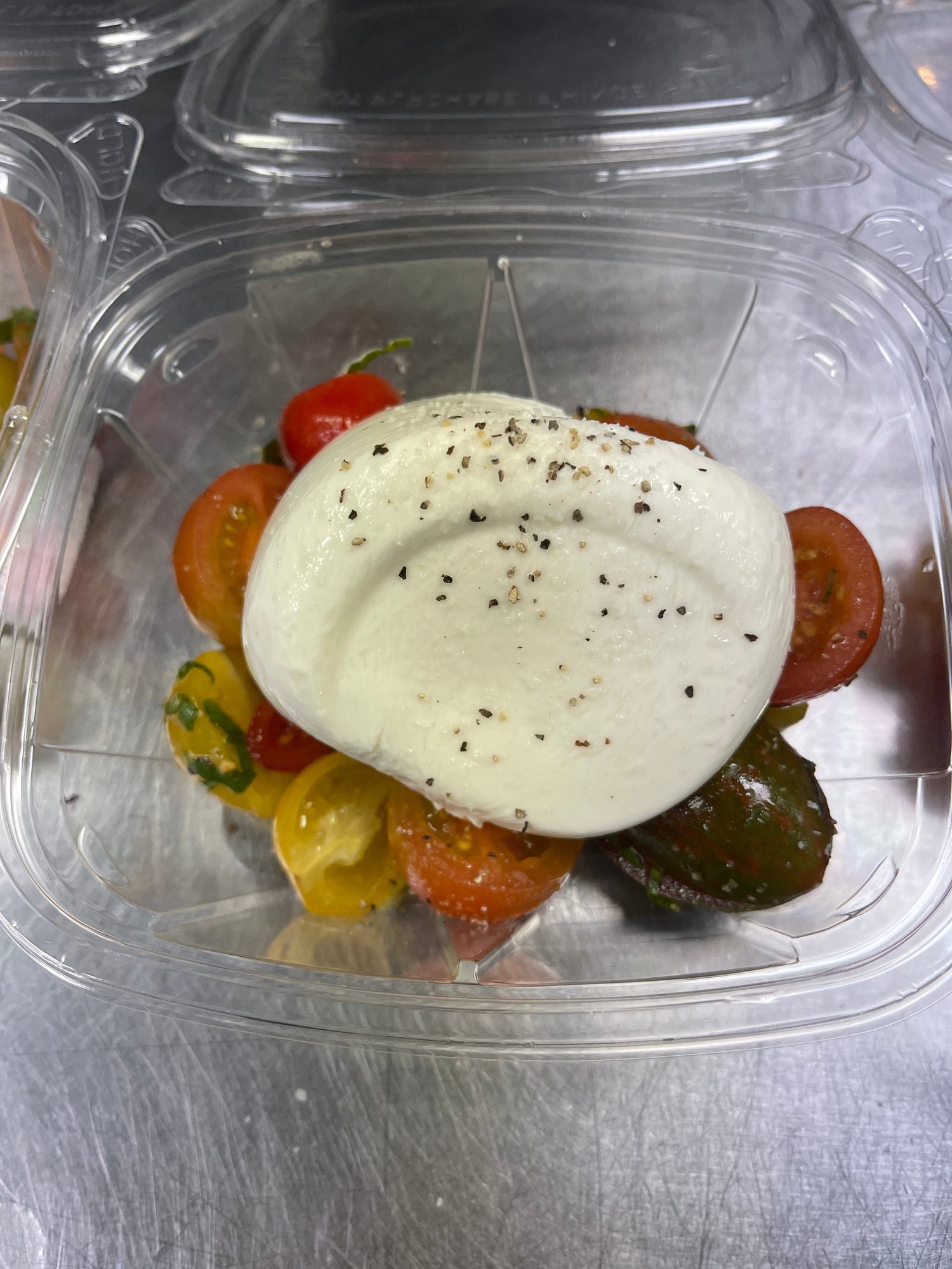 Burrata & Tomato Salad w/ Balsamic Glaze Drizzle