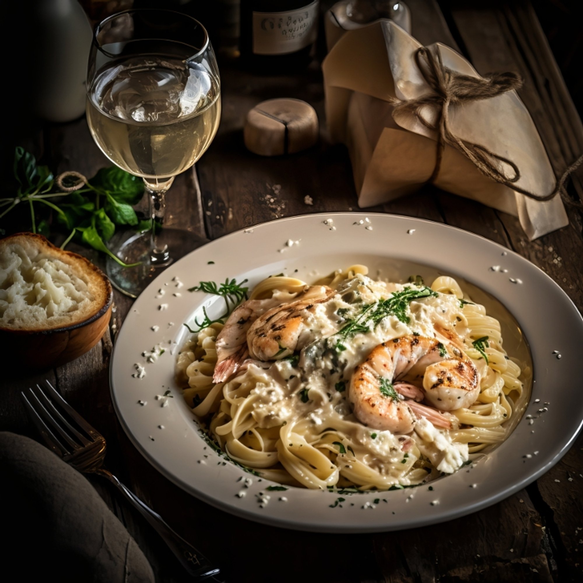 Chicken & Shrimp Alfredo