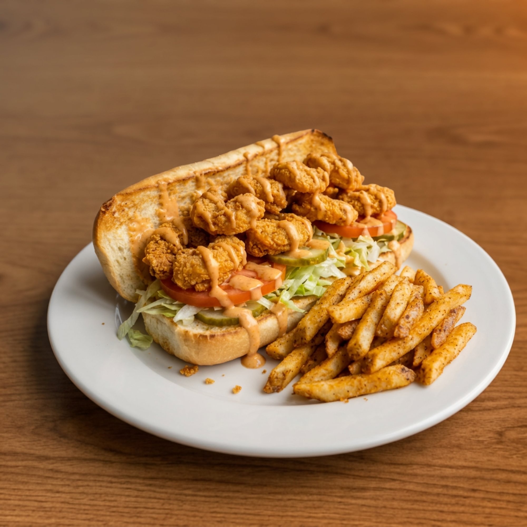 Shrimp Po Boy/Fries