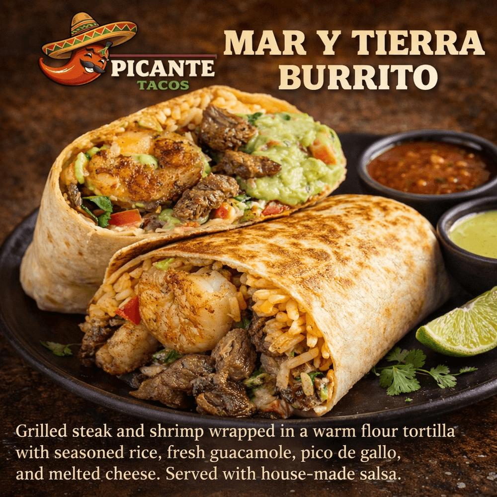 Mar y Tierra Burrito