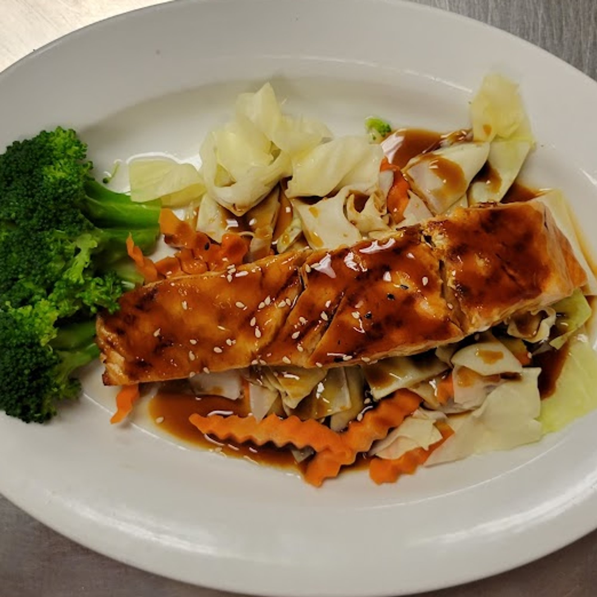 Salmon Teriyaki + Rice