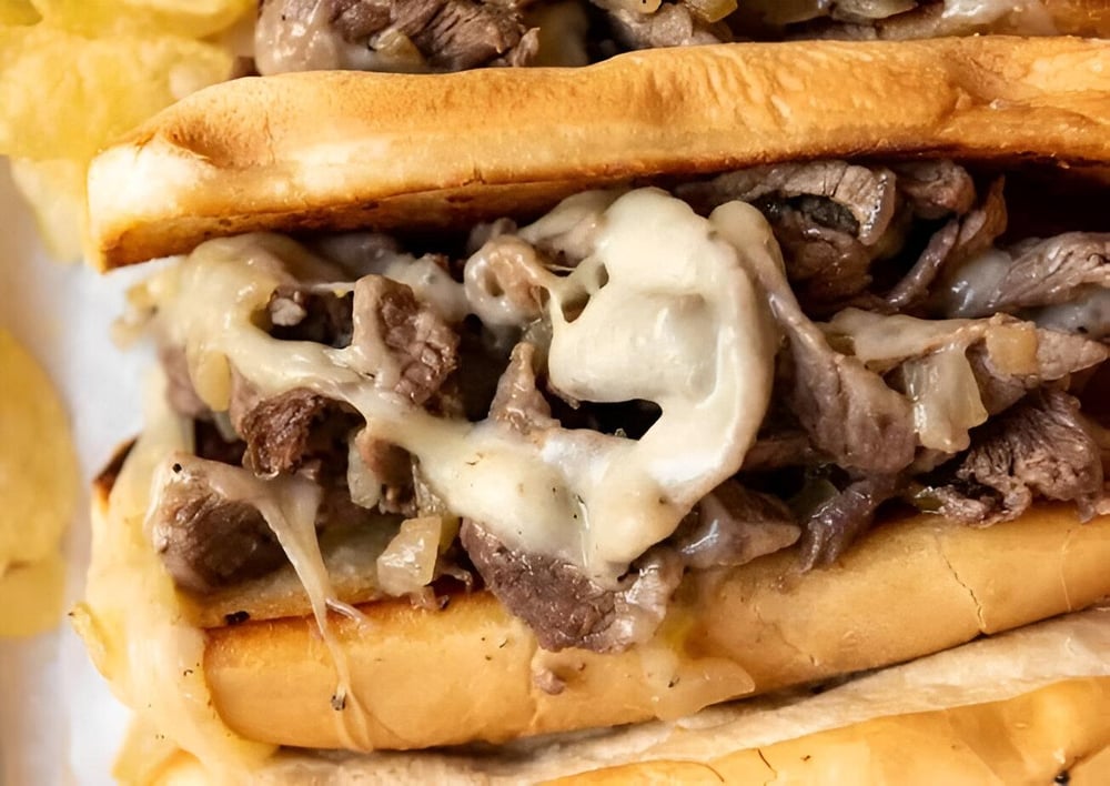 steak mushroom cheese sub