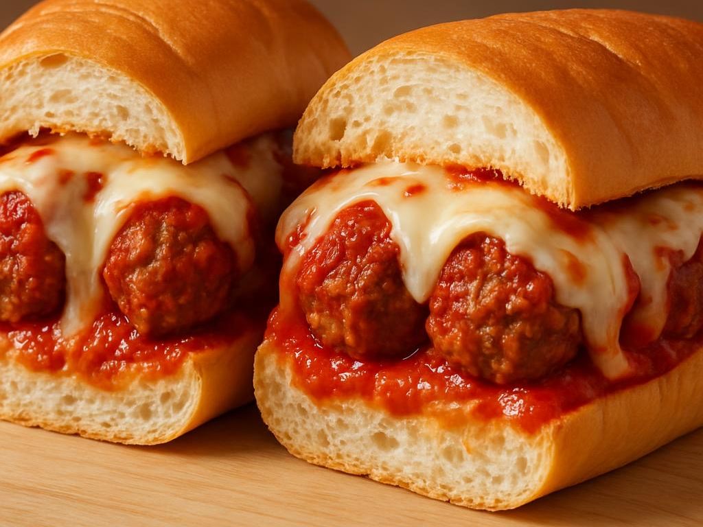 Meatball Parmigiana Sub Whole Loaf Bread