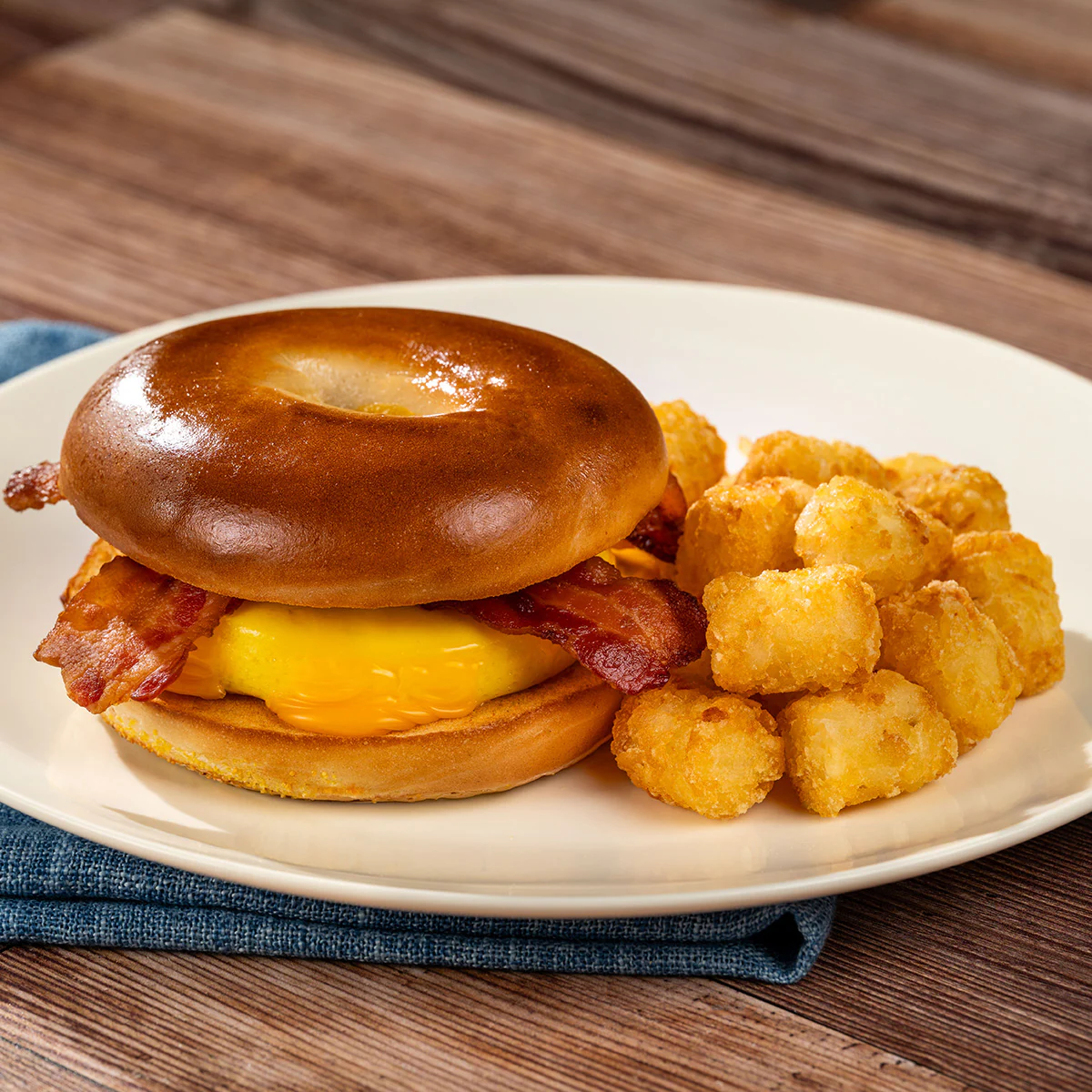 Bacon, Egg, and Cheese Bagel Sandwich
