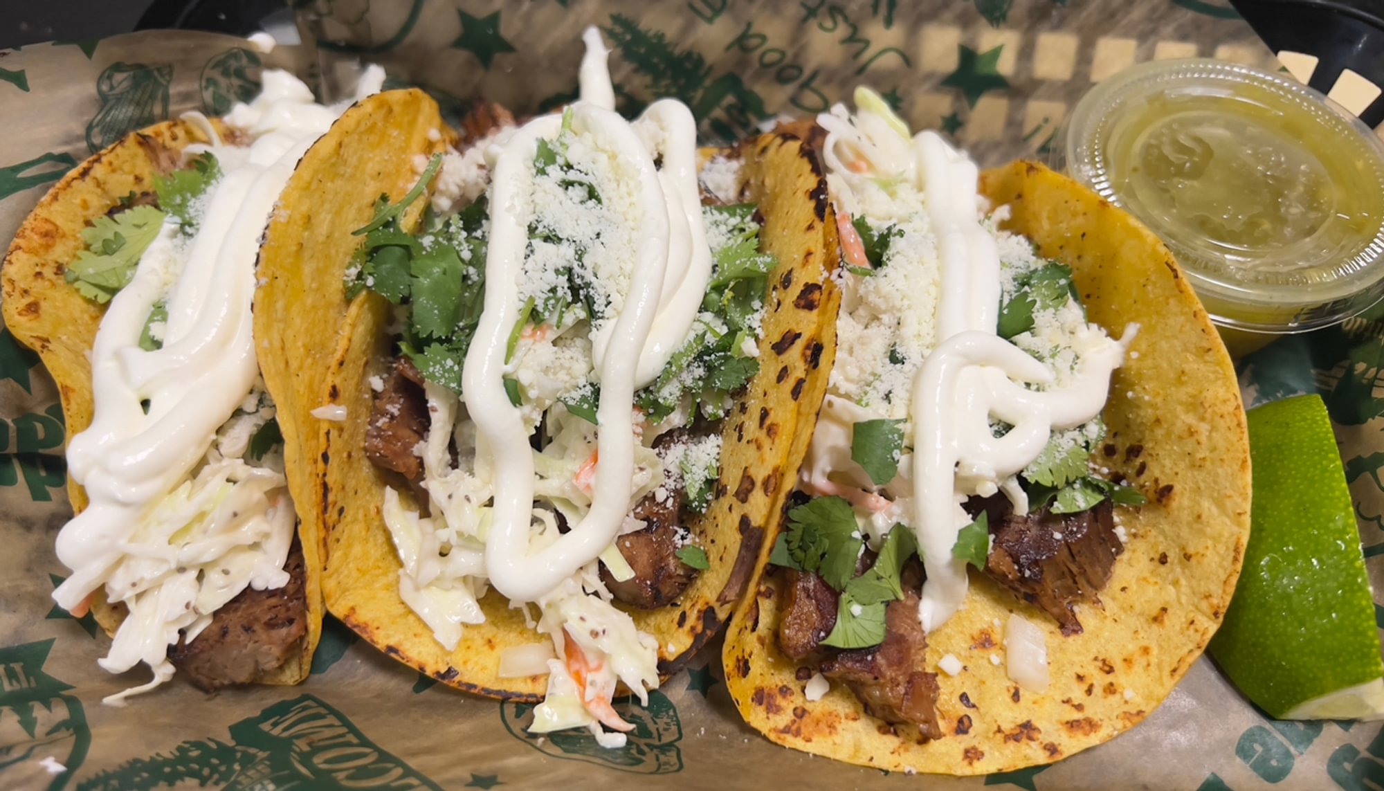 3 Smokey Brisket Tacos