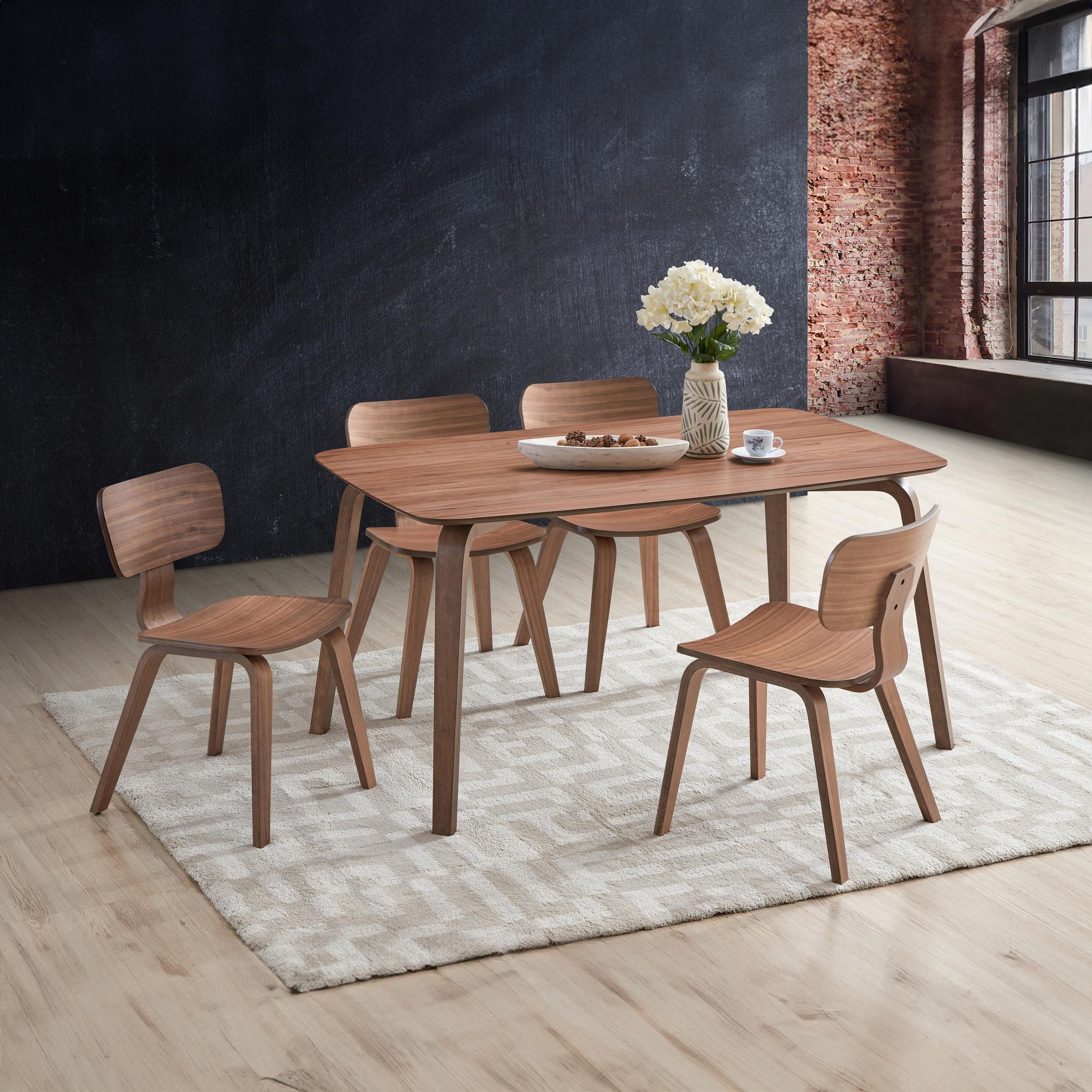 Casson Table w/4 Chairs - Walnut
