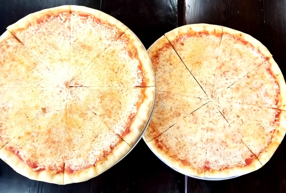 2 Large 14 inches Cheese Pizzas