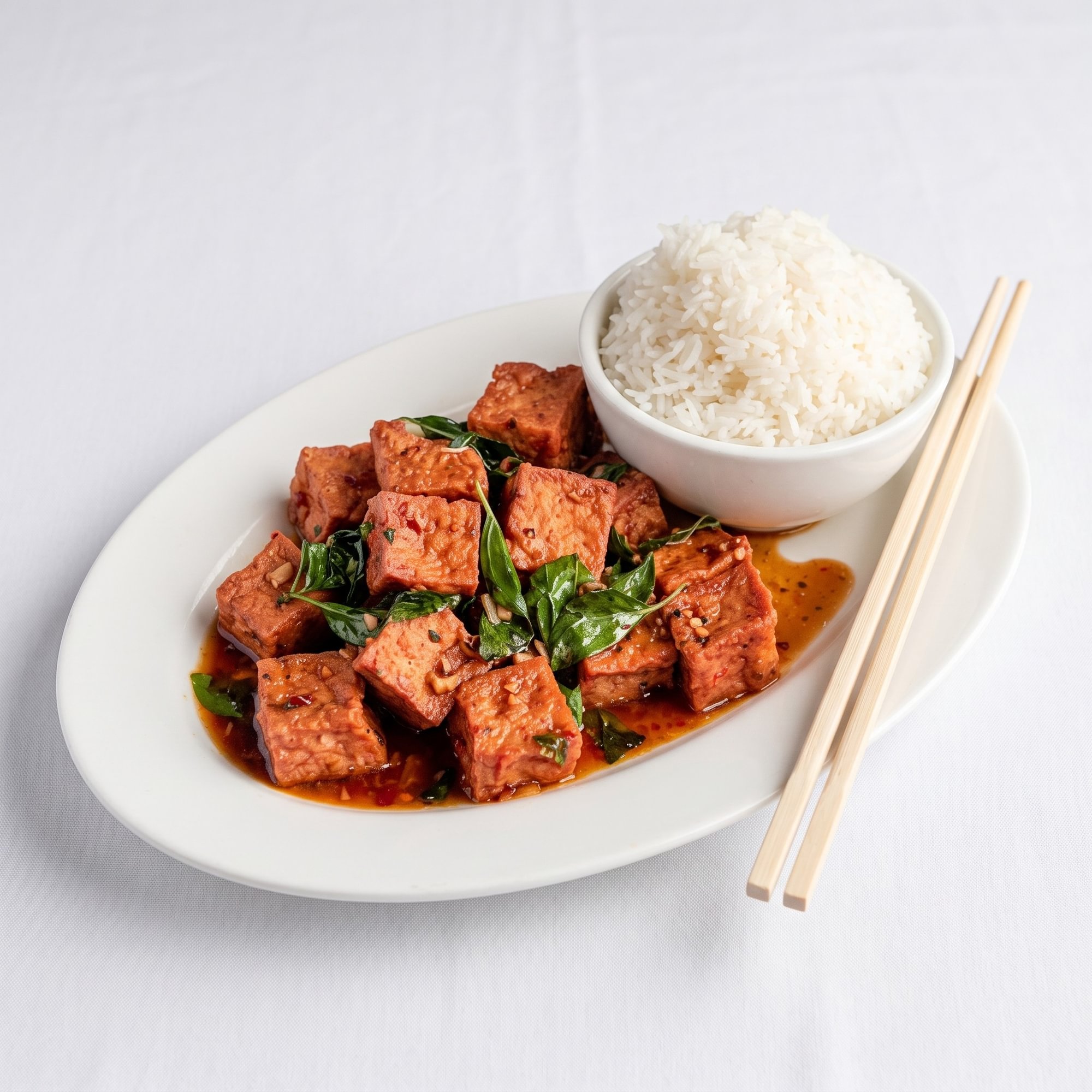 Tofu in Chili & Mint