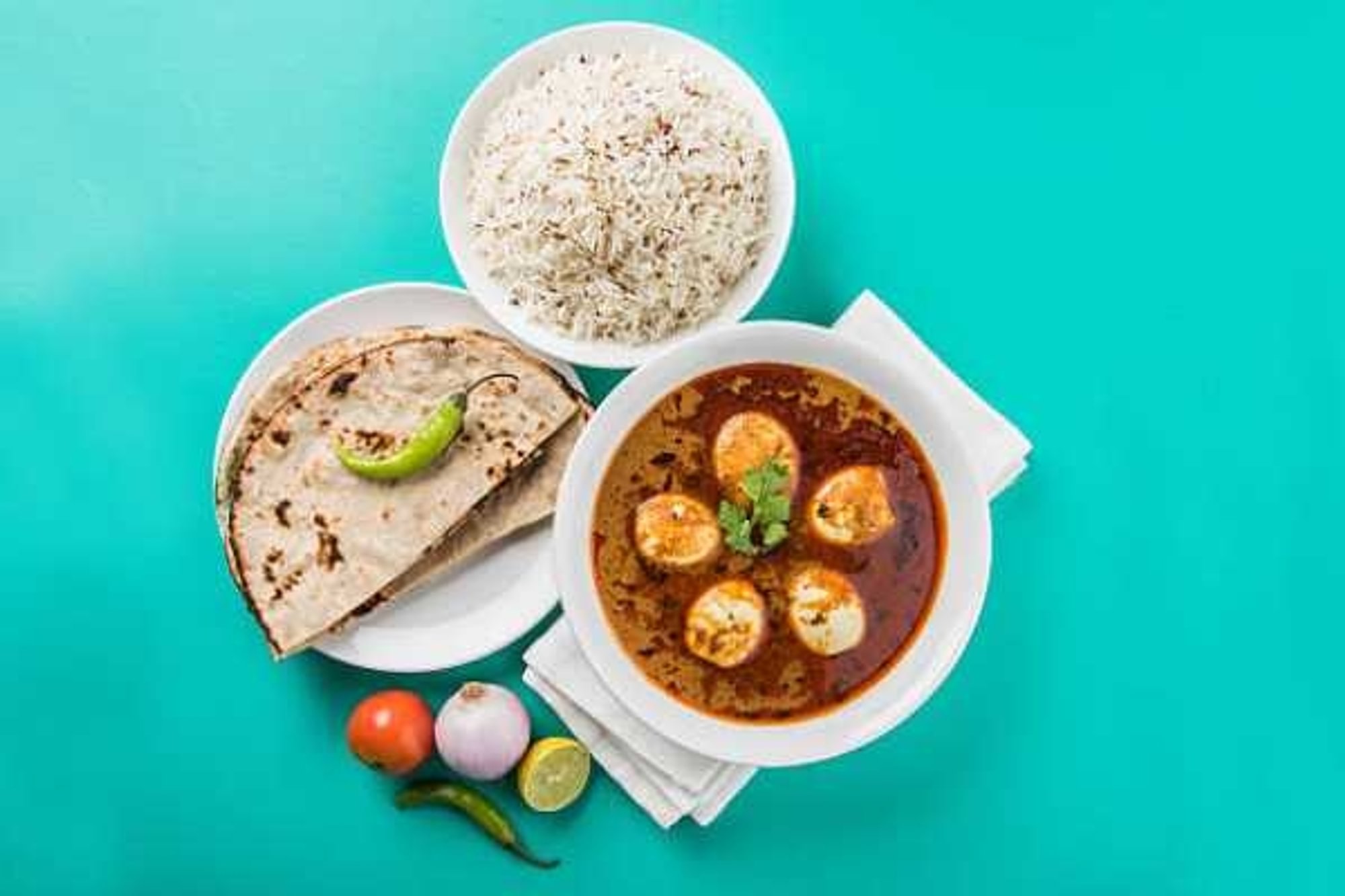 Egg Masala Thali
