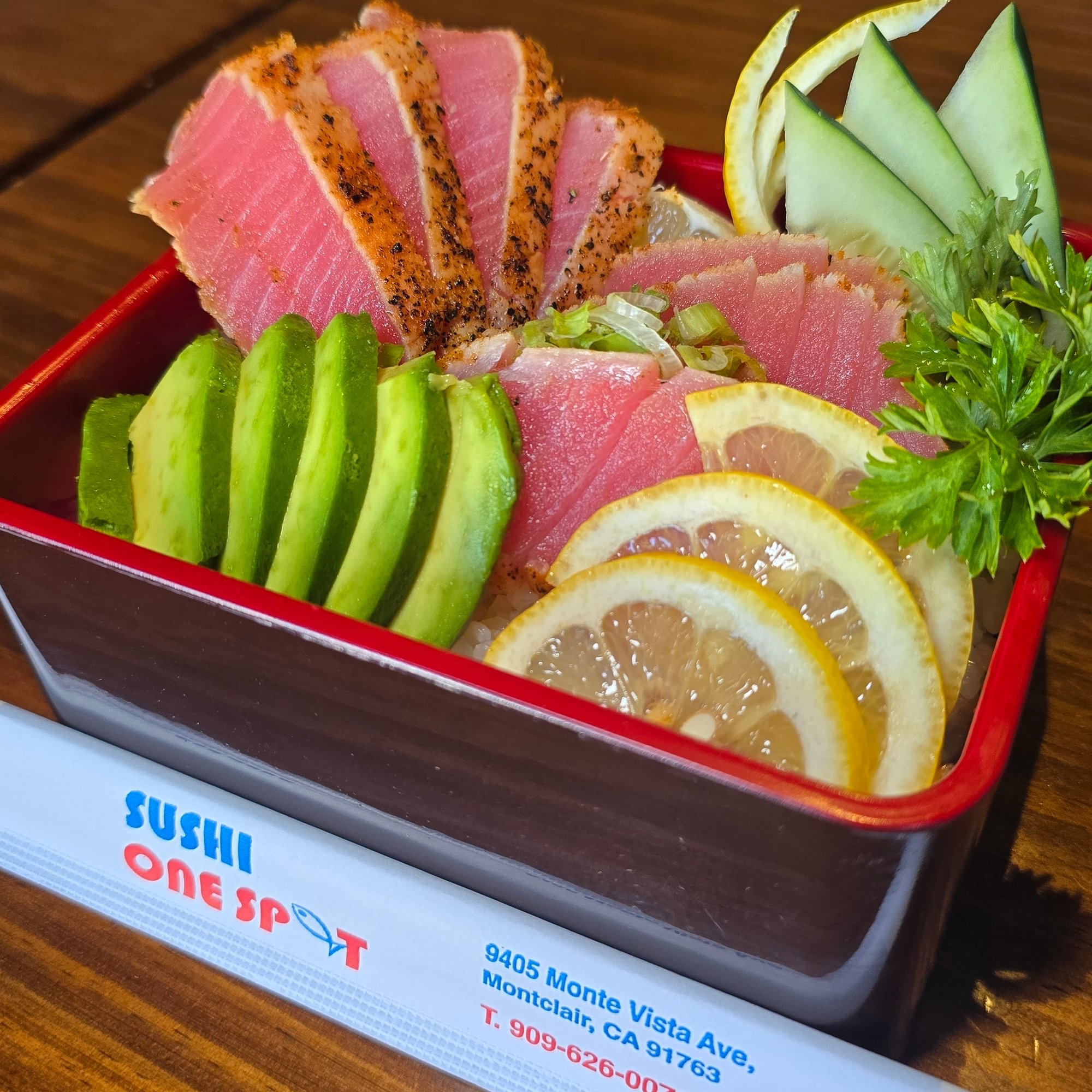 Cajun Tuna Sashimi Bowl