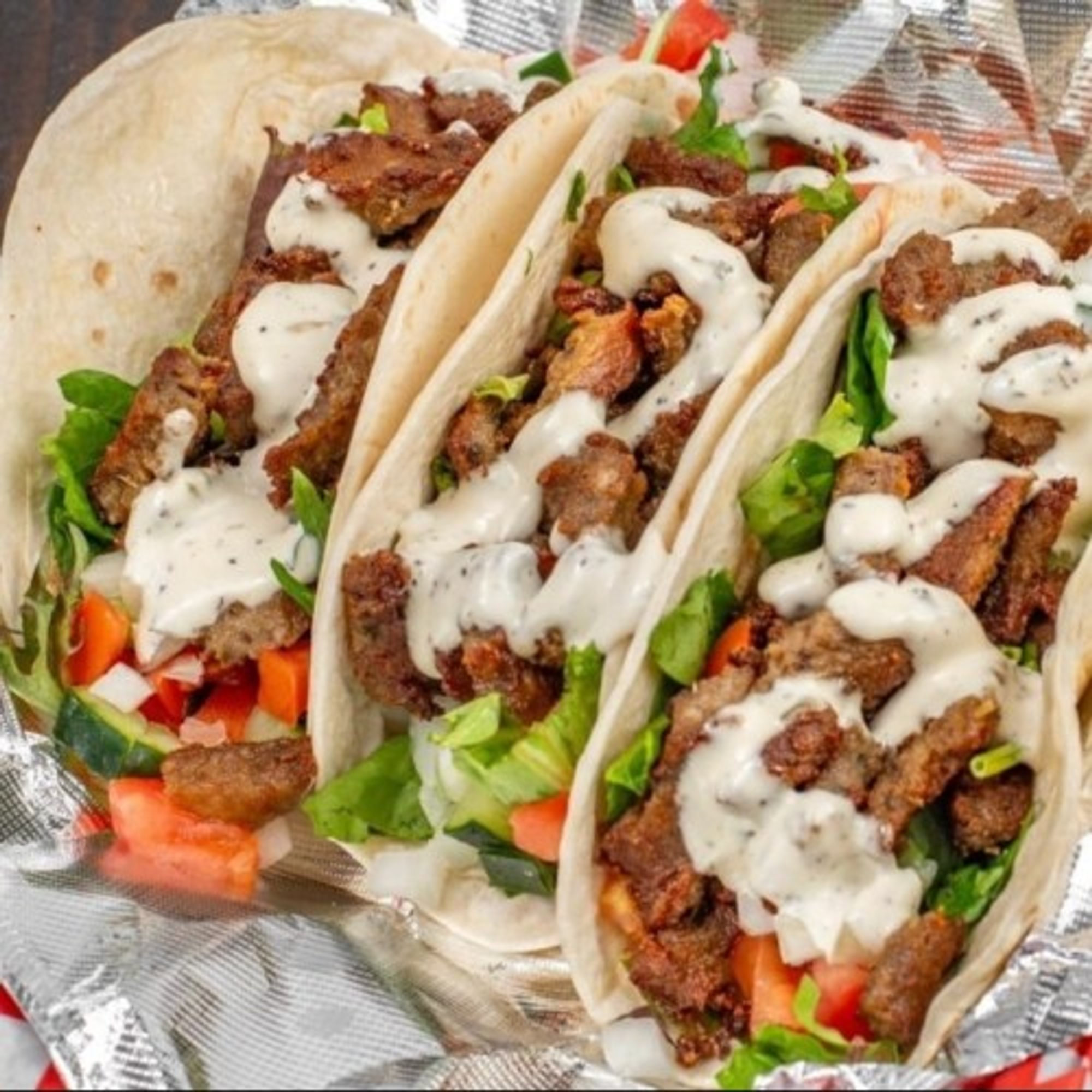 Three Gyro Tacos