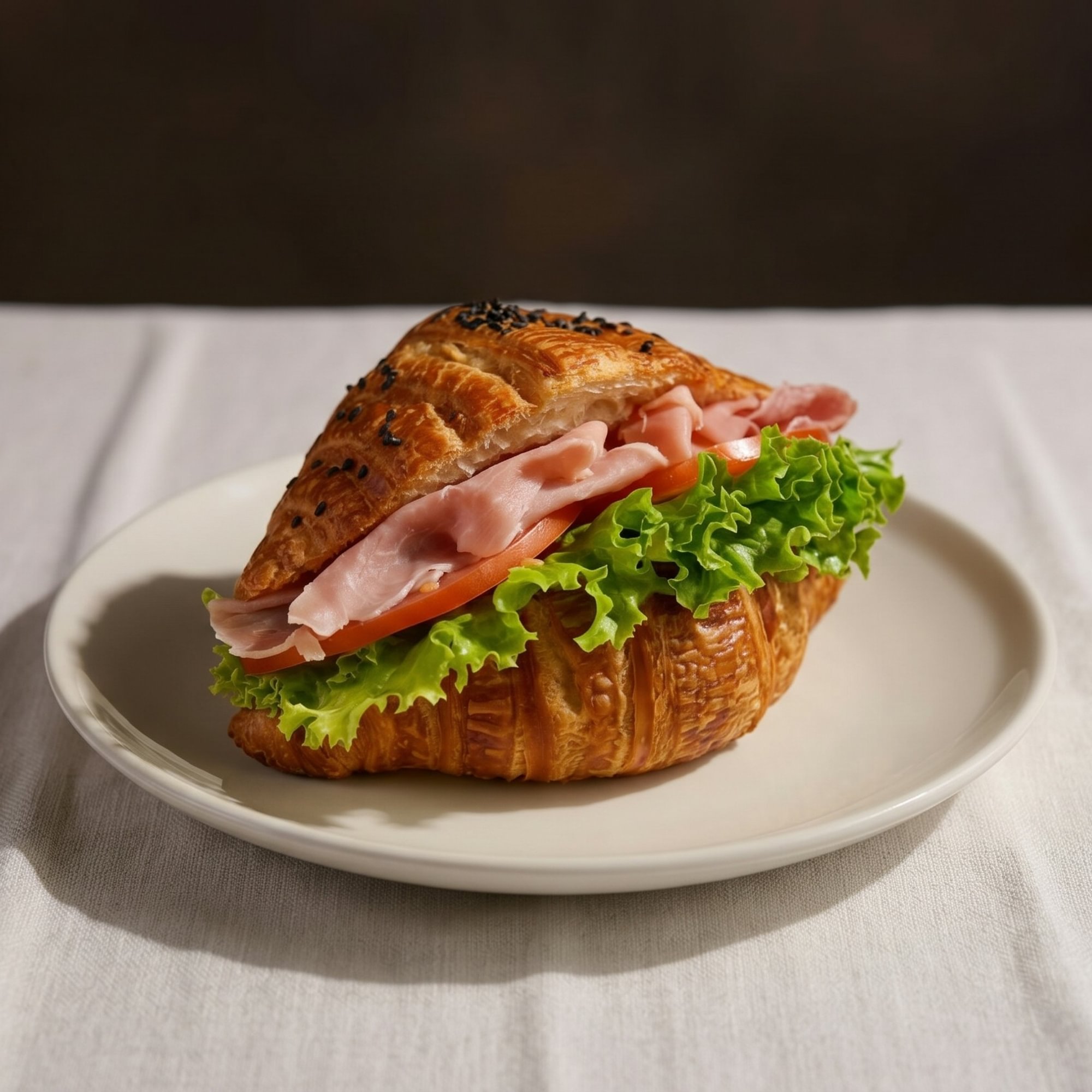 Prosciutto, Tomato, Arugula & Cheese Sandwich