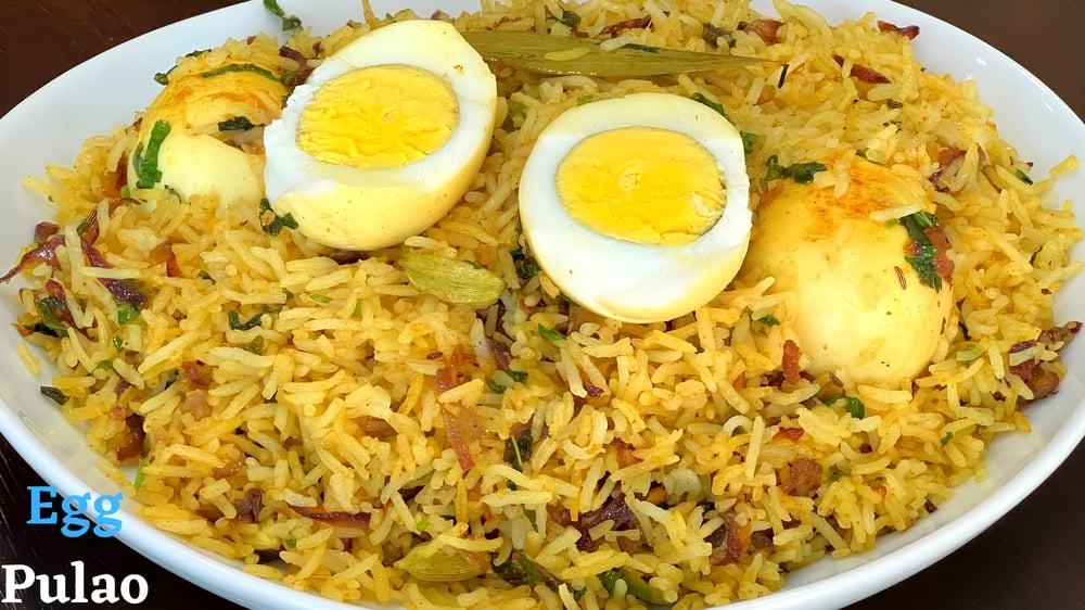 Rajugari Pulav with Egg (For Egg Lover's)