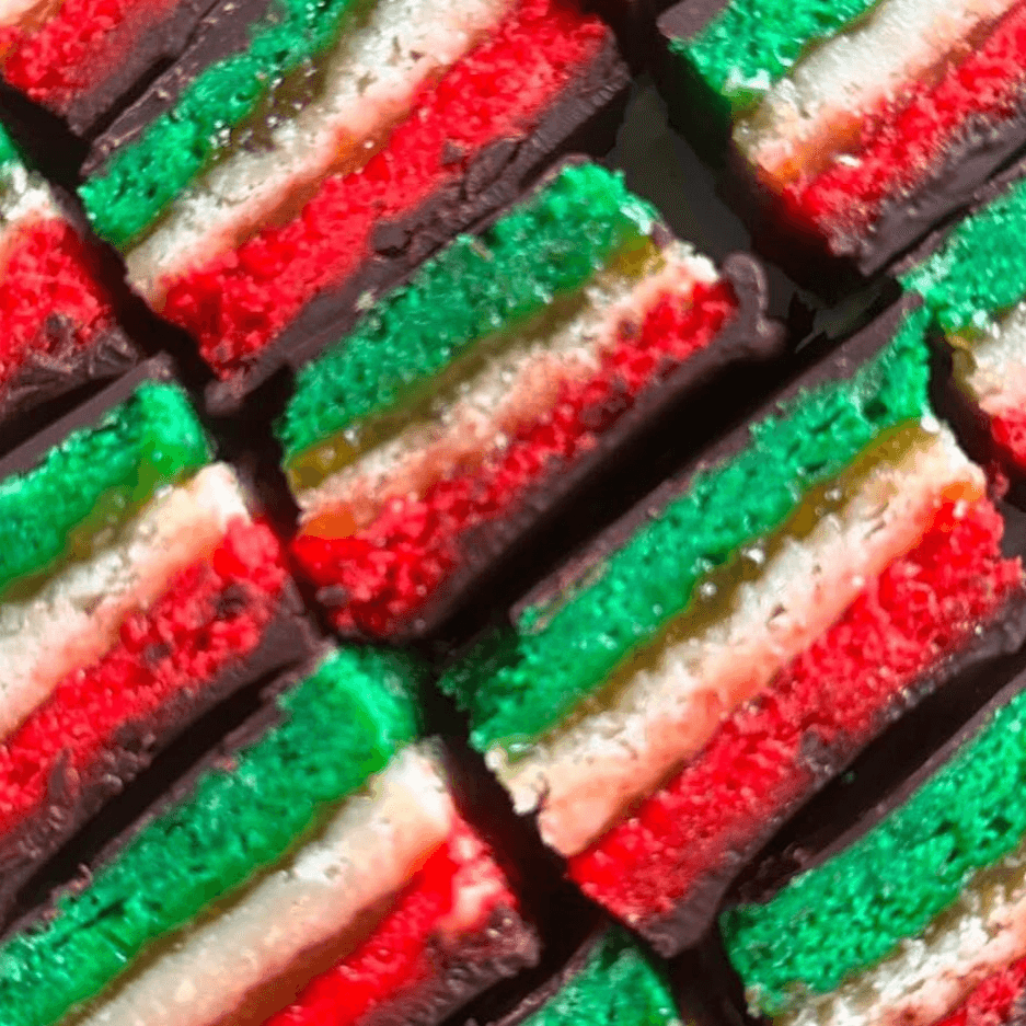 Vegan Italian Rainbow Cookies