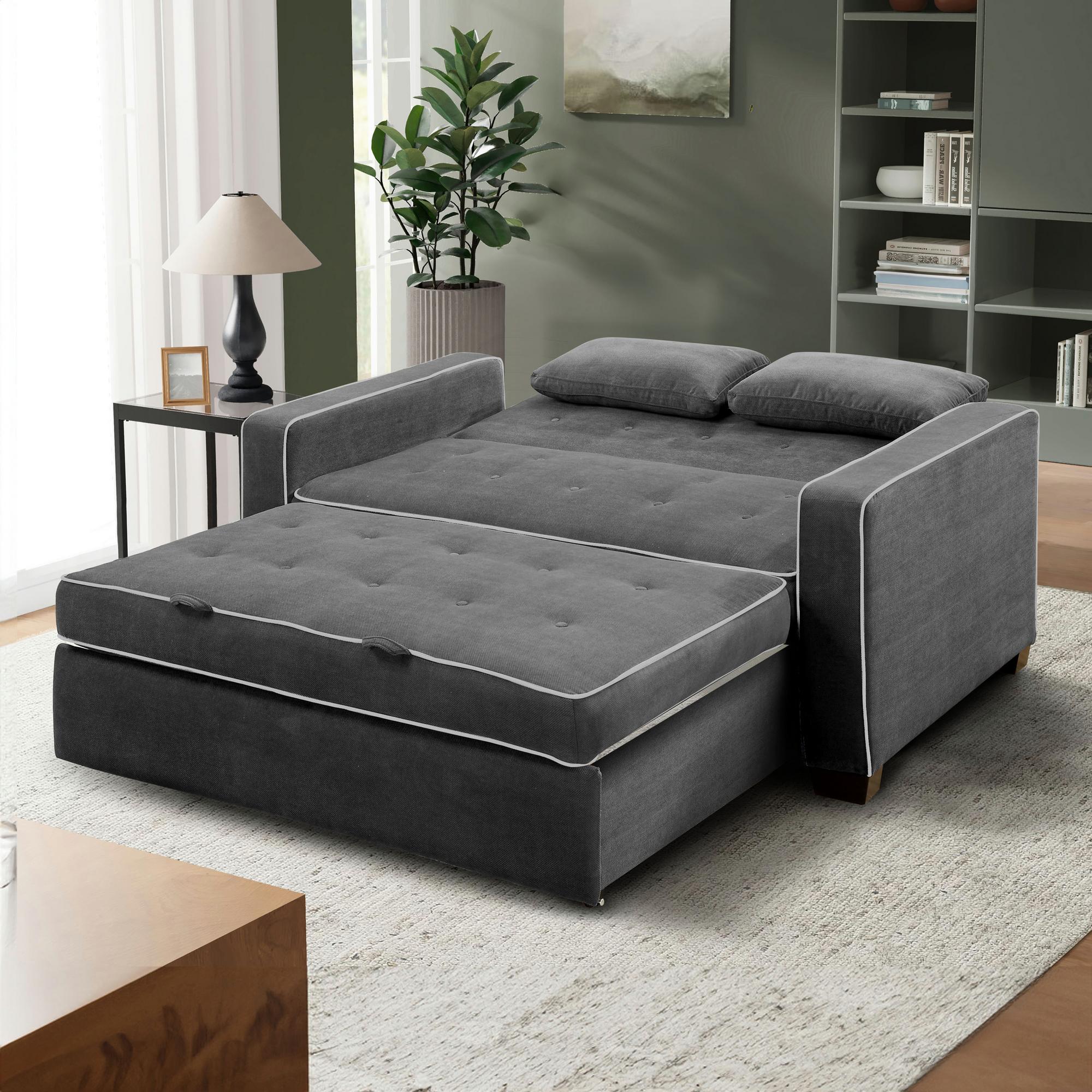 Augustine Full Convertible Loveseat