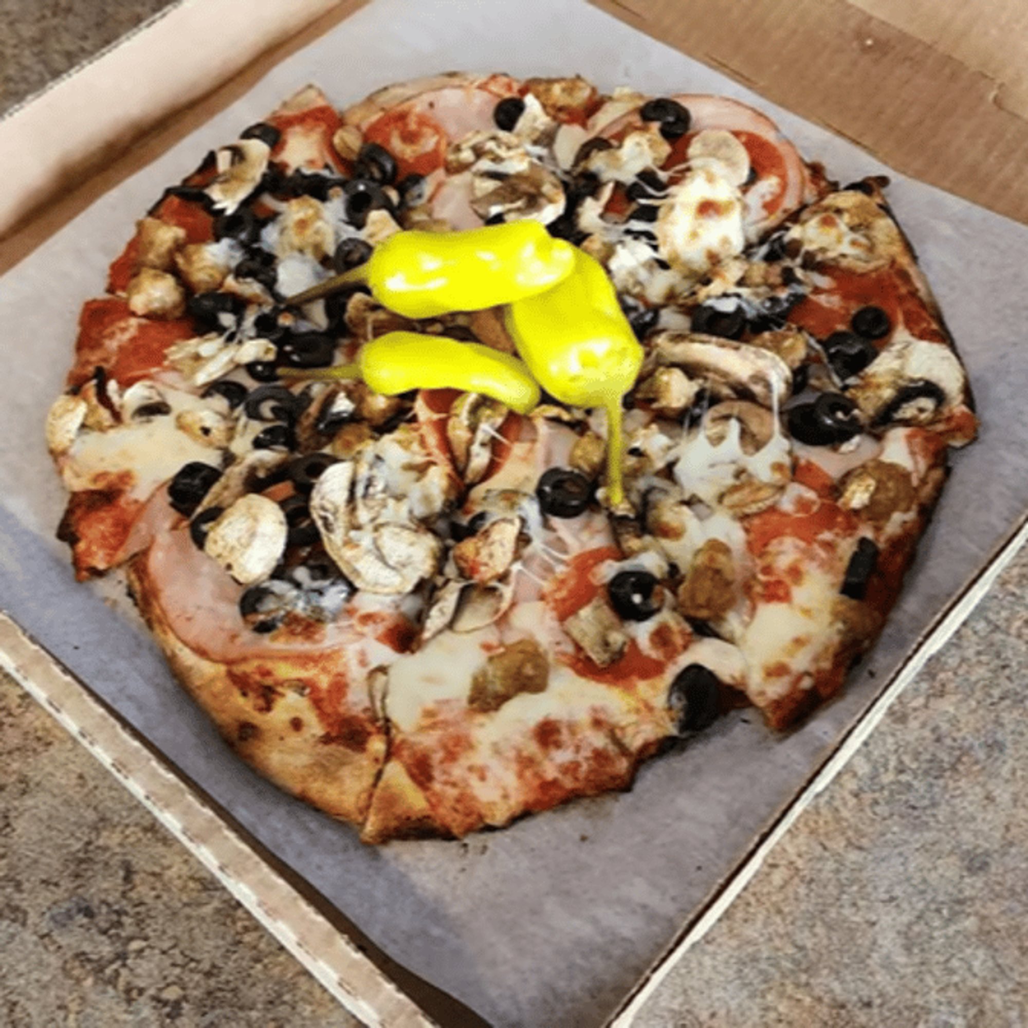O Large Flat Head Pizza