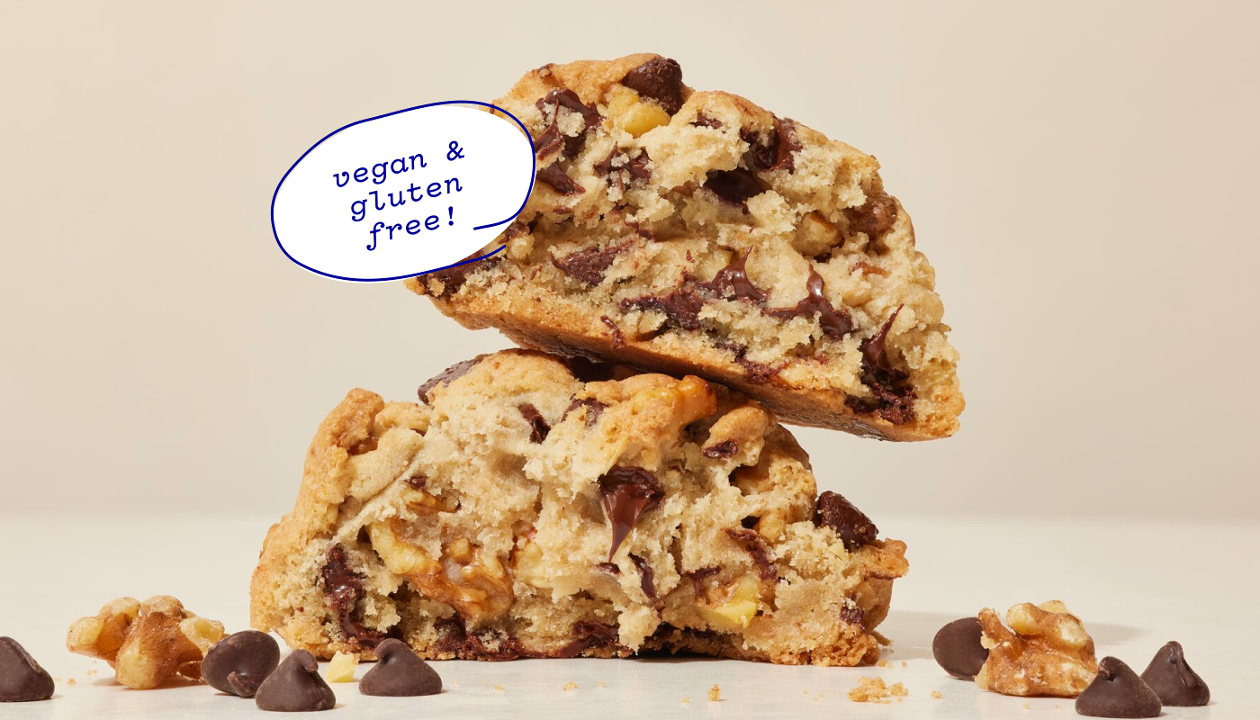 Vegan & GF Chocolate Chip Walnut Cookie