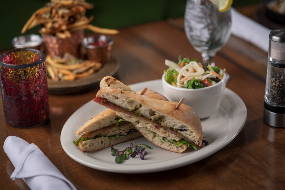 Turkey Bacon Pesto Melt Sandwich