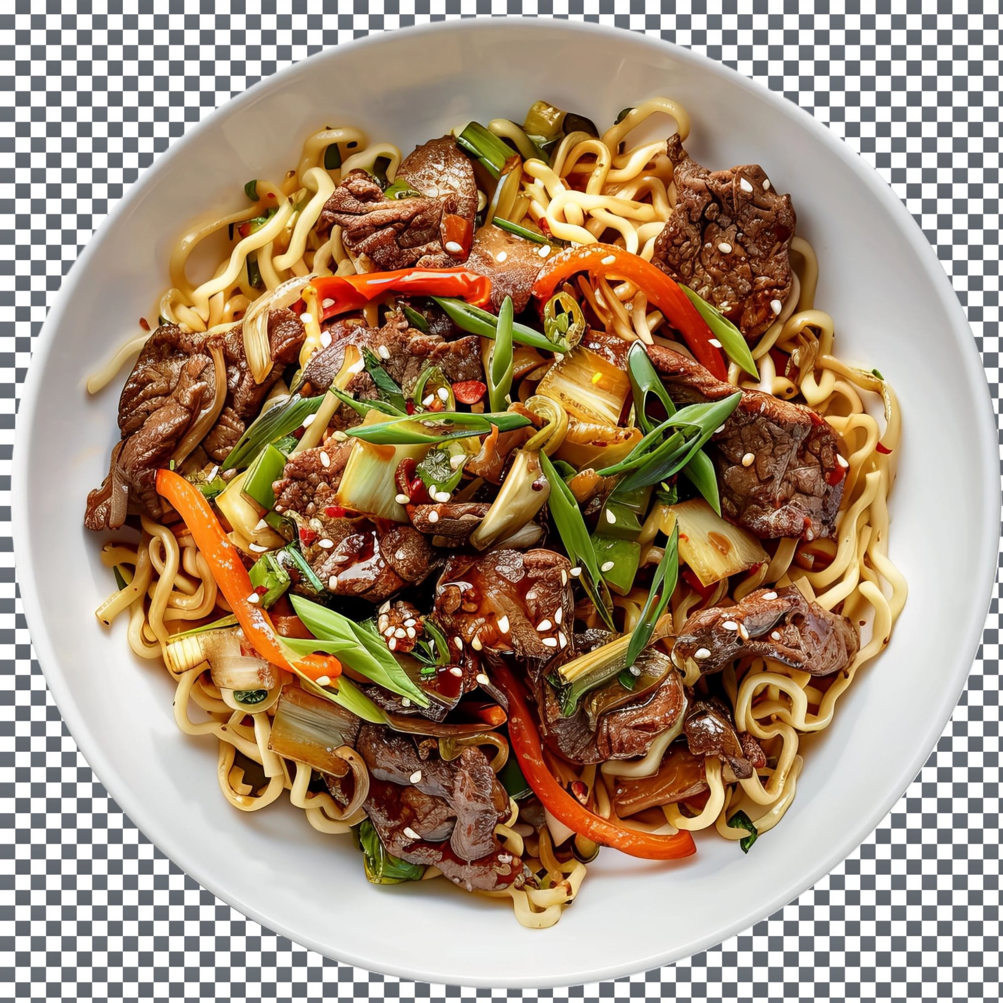 64. Bò Lúc Lắc Mì Tỏi – Shaken Beef with Garlic Noodle