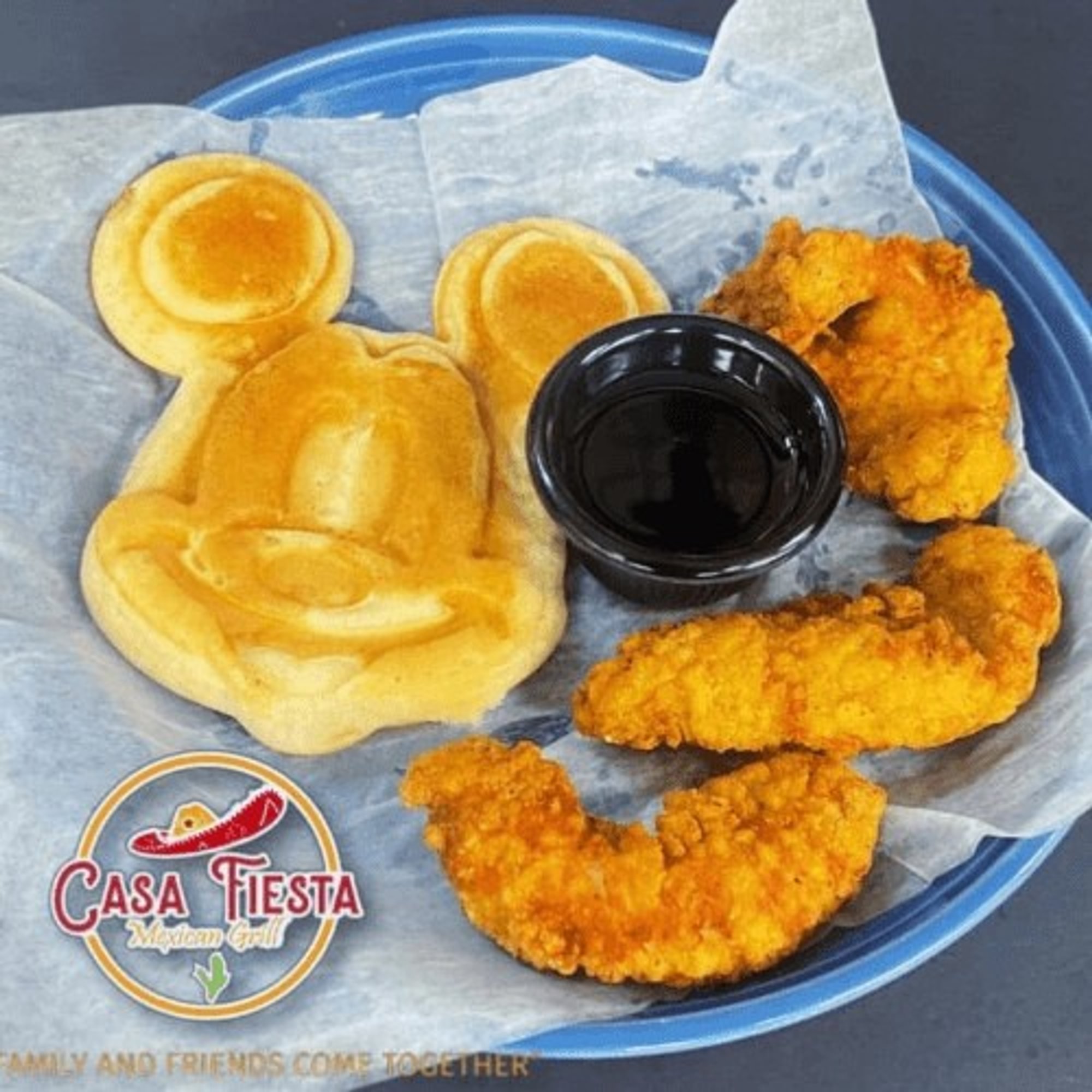 Kids Tenders and Mickey Mouse Pancake