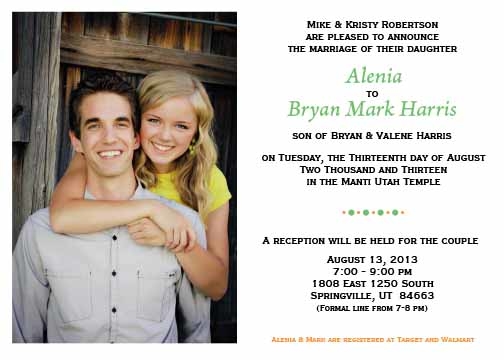 MCC Wedding Invitations Image