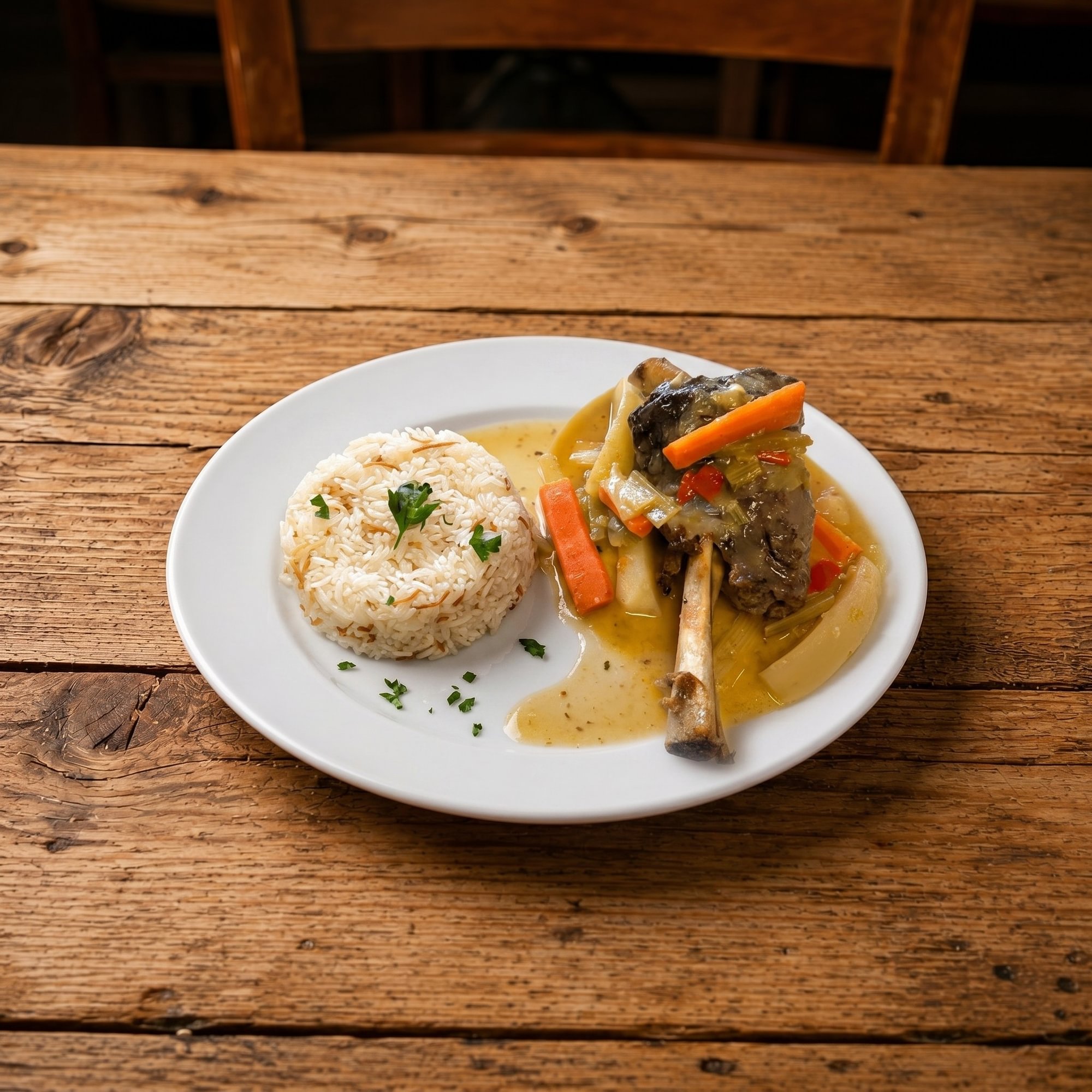 Lamb Shank Plate