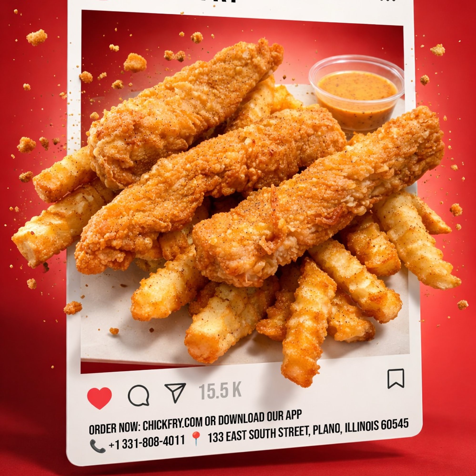 3Pcs Tenders with Fries