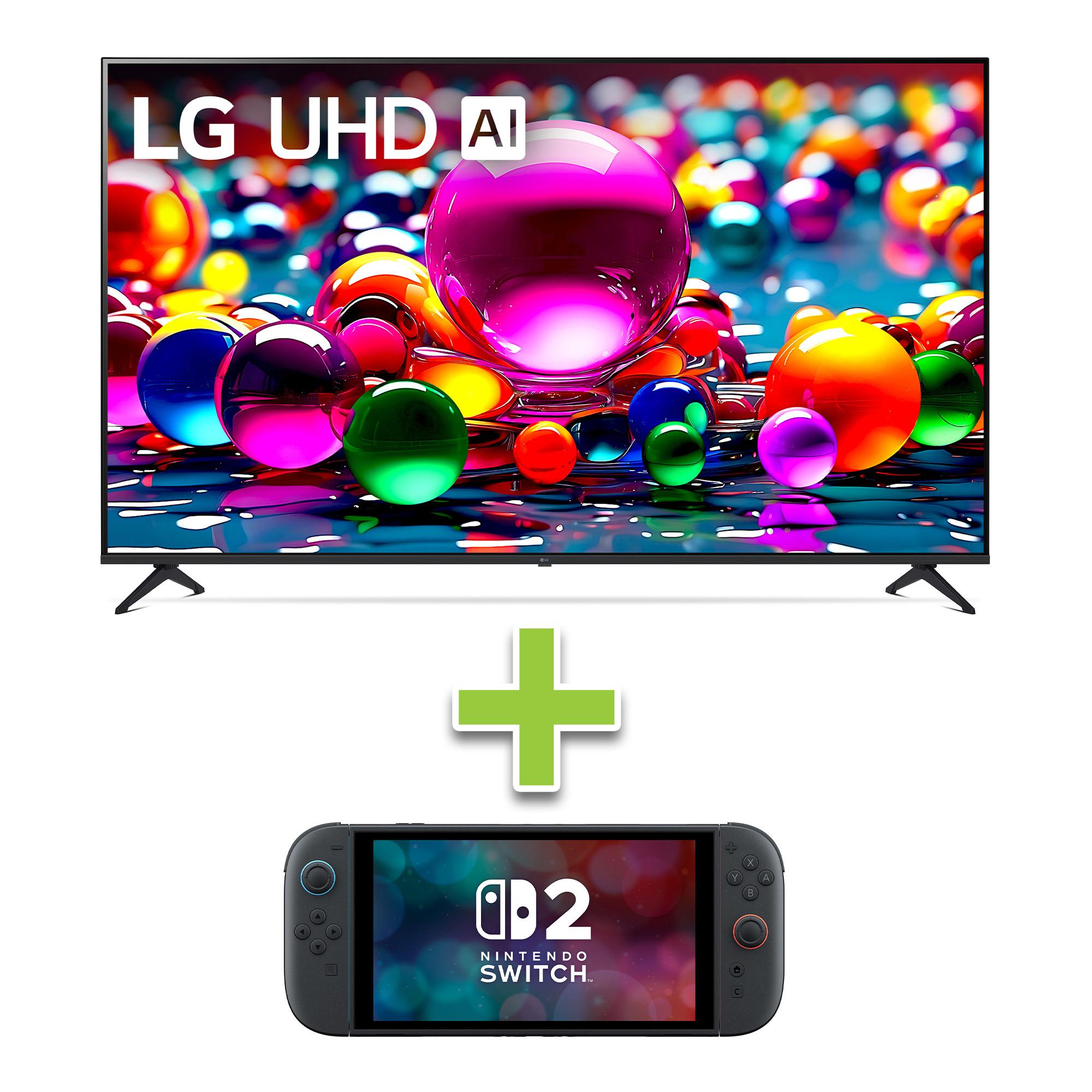LG 75" 4k UHD Smart TV w/ webOS 25 & Nintendo Switch 2 256GB Console 
