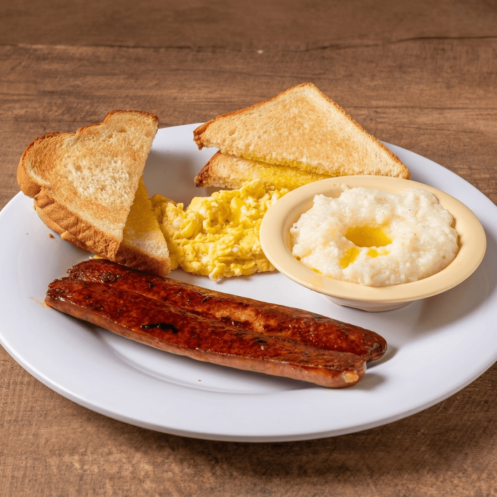 Two Eggs & Smoked Sausage Link