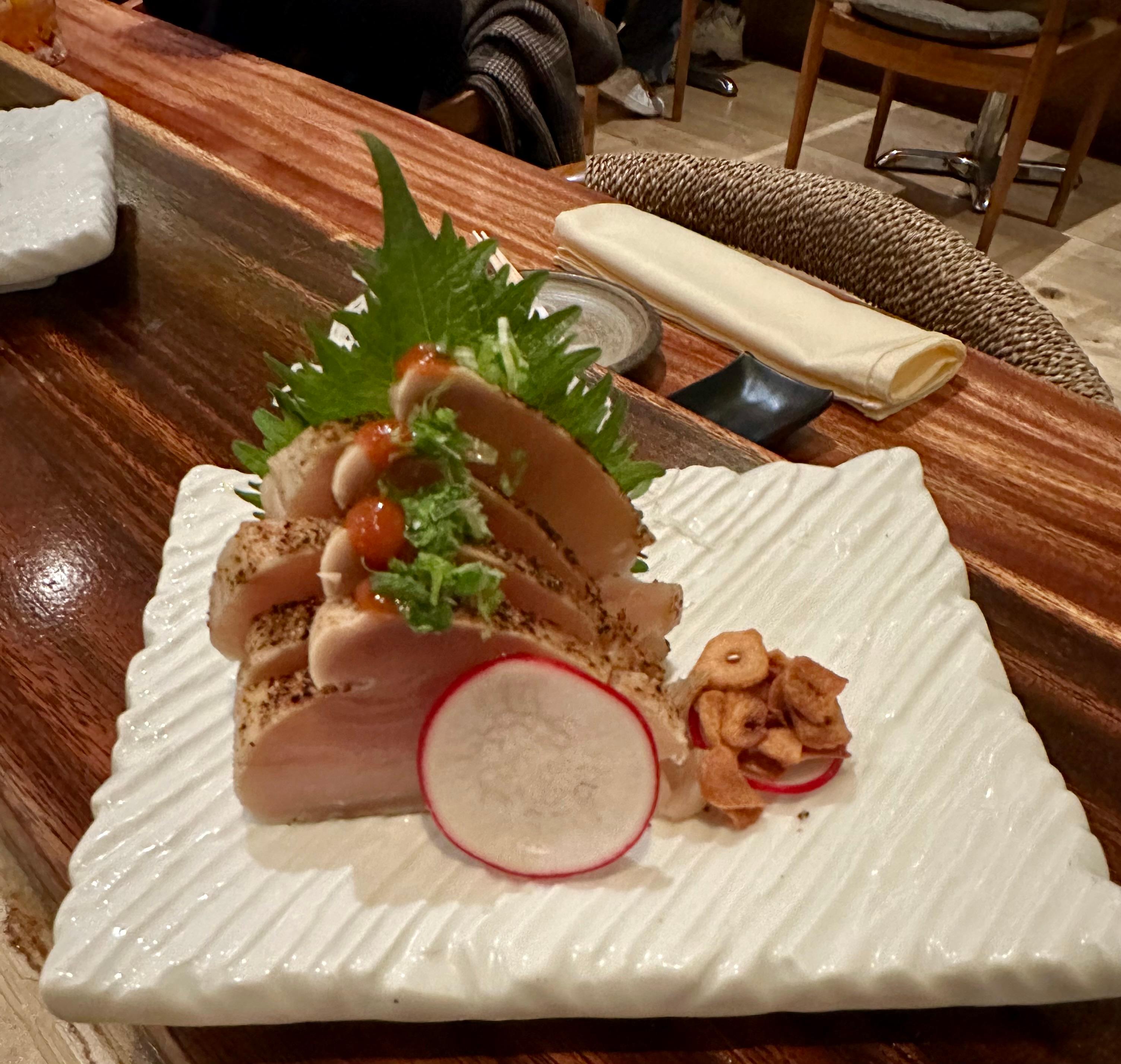 Albacore Tuna Tataki Sashimi