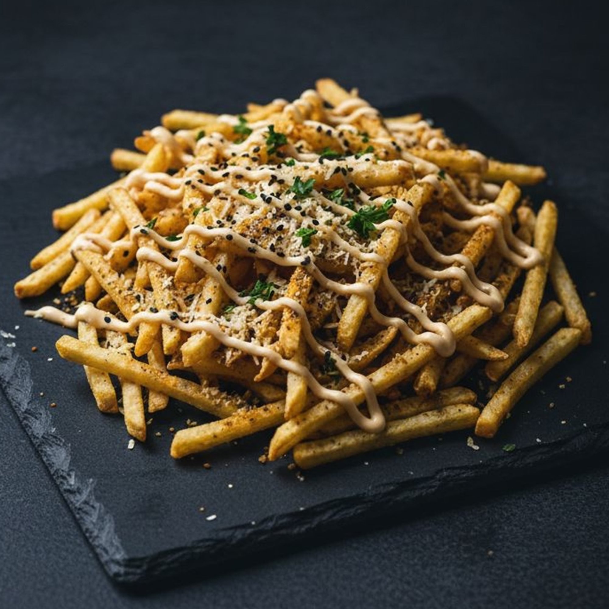 Parmesan Garlic Masala Fries