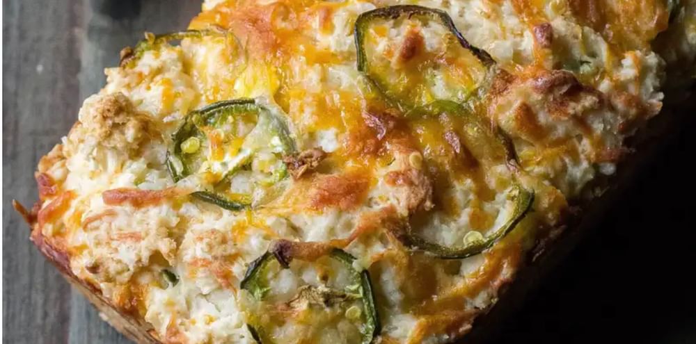 Cheesy Bread with Bacon, Cheese, Jalapeño