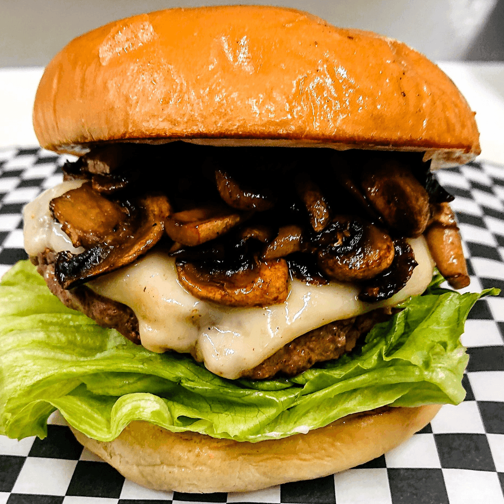Mushroom Swiss Burger