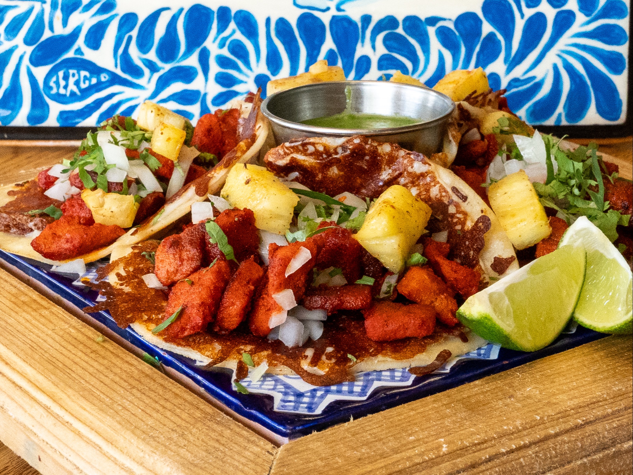 Pastor Tacos al Queso