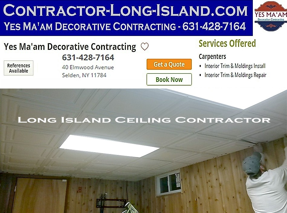 Ceiling - Acoustic Ceiling Tiles | 631-428-7164 | Contractor Long Island